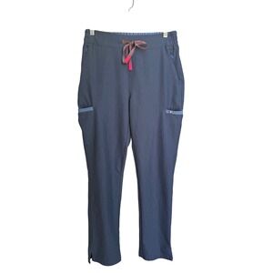 Figs Scrubs Blue Heather‎ Denim Scrub Pants Healthcare Bottoms Size Small